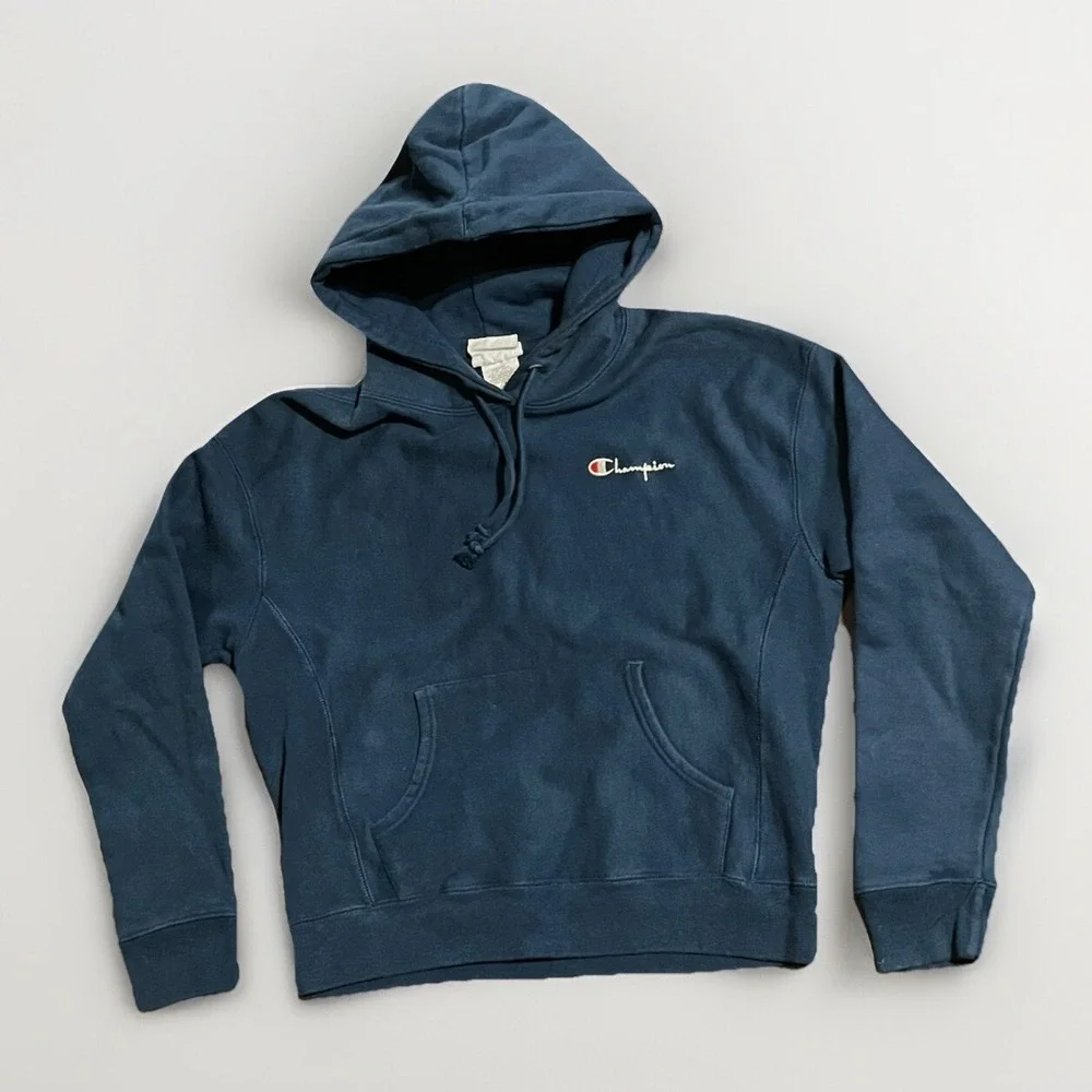 Champion Boys Navy Blue Sweater Pullover Hoodie Medium‎